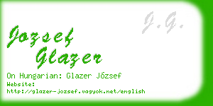 jozsef glazer business card