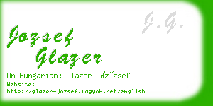 jozsef glazer business card